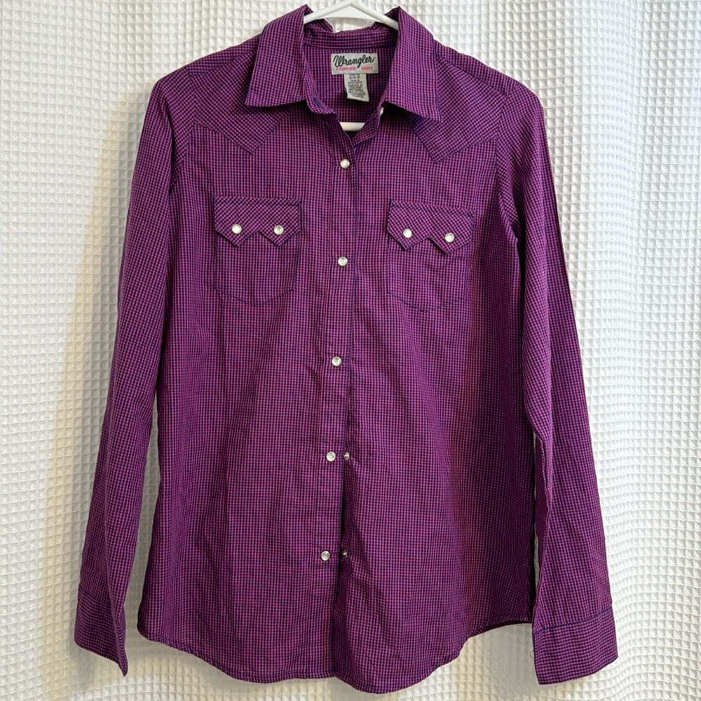 Wrangler Wrancher shirts - small w pearl snap buttons